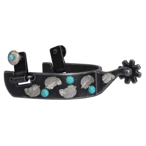 Professionals Choice Professional's 1in Turquoise Feather Spurs