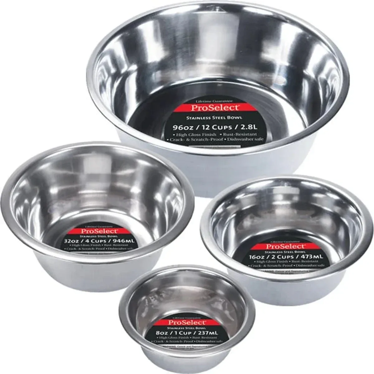 PS Heavy SS Dish Mirror Finish, 160 oz - Image 2