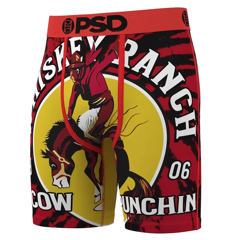 Psd Underwear Men's WB Cow Punchin Boxer Briefs