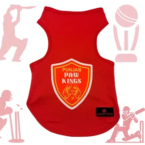 Punjab Paw Kings ipl Jersey for Dogs and Cats | Indian Pet League