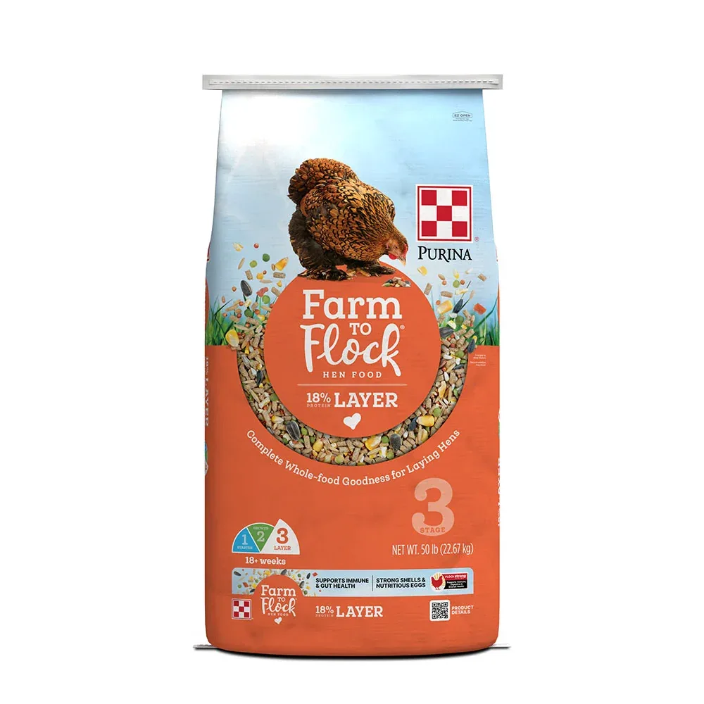 Purina Animal Nutrition Farm to Flock 18% Layer 50lb
