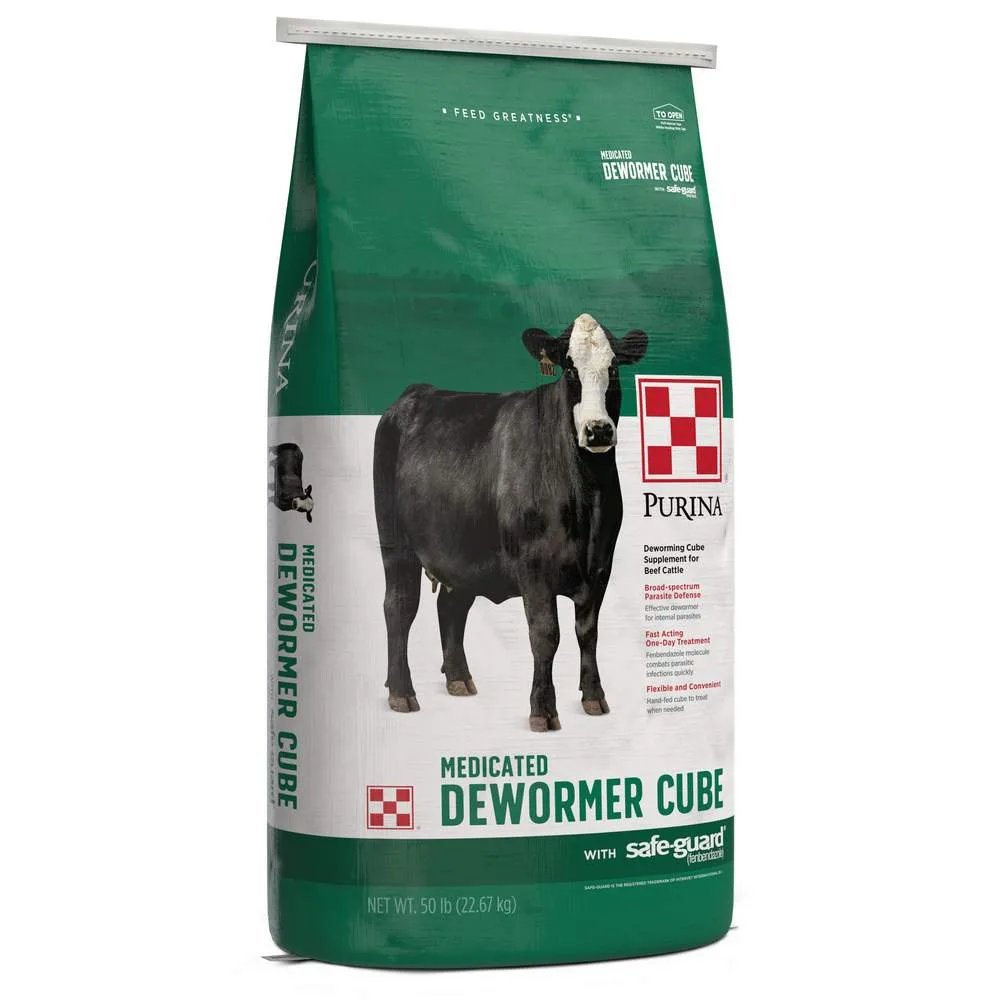 Purina Animal Nutrition Safe-Guard Cattle Cube 4 Dewormer