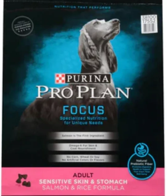 Purina Pro Plan Focus Sensitive Skin & Stomach Formula Salmon & Rice - 16lb Bag