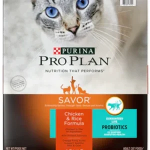Purina Pro Plan Savor Chicken & Rice Formula Dry Cat Food 16lb Bag