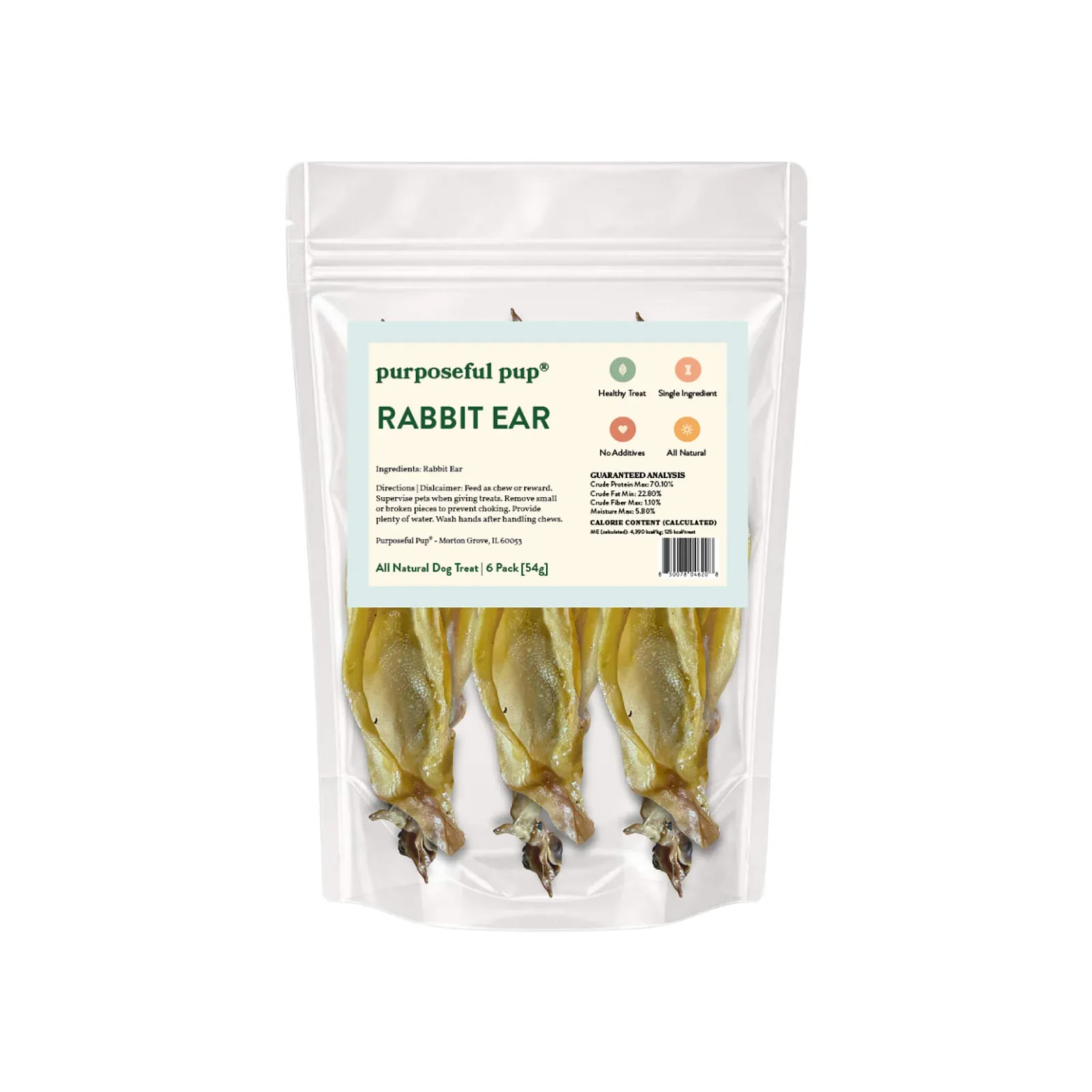 Purposeful Pup Rabbit Ears Dog Chews