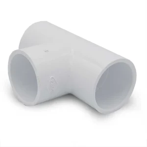 PVC 90 Degree T-Union 1.5" SxS White