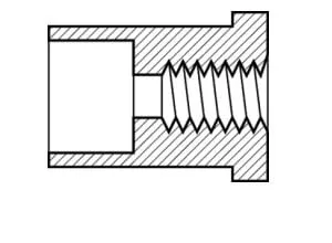 PVC Reducer Bushing, 2" Spig x 0.75" FTP