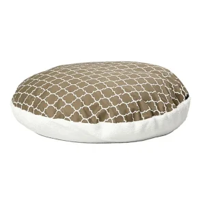 Quiet Time Teflon Brown Round Dog Bed