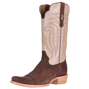 R Watson Boots Men's Chocolate Heavy Roughout Vamp 13in Bone Sinatra Top