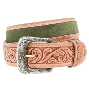 R Watson Boots R. Olive Roughout Belt