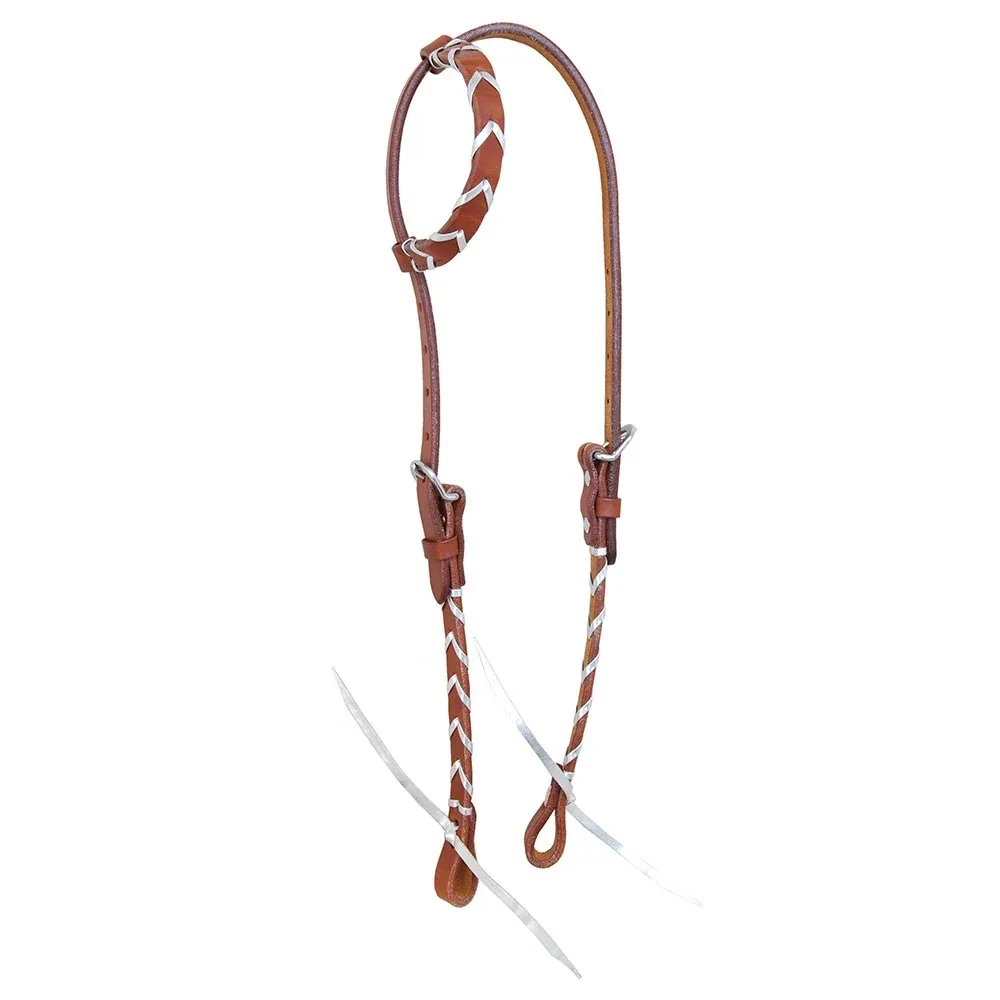 Rafter T Ranch Company Silver Laced Single Ear Headstall