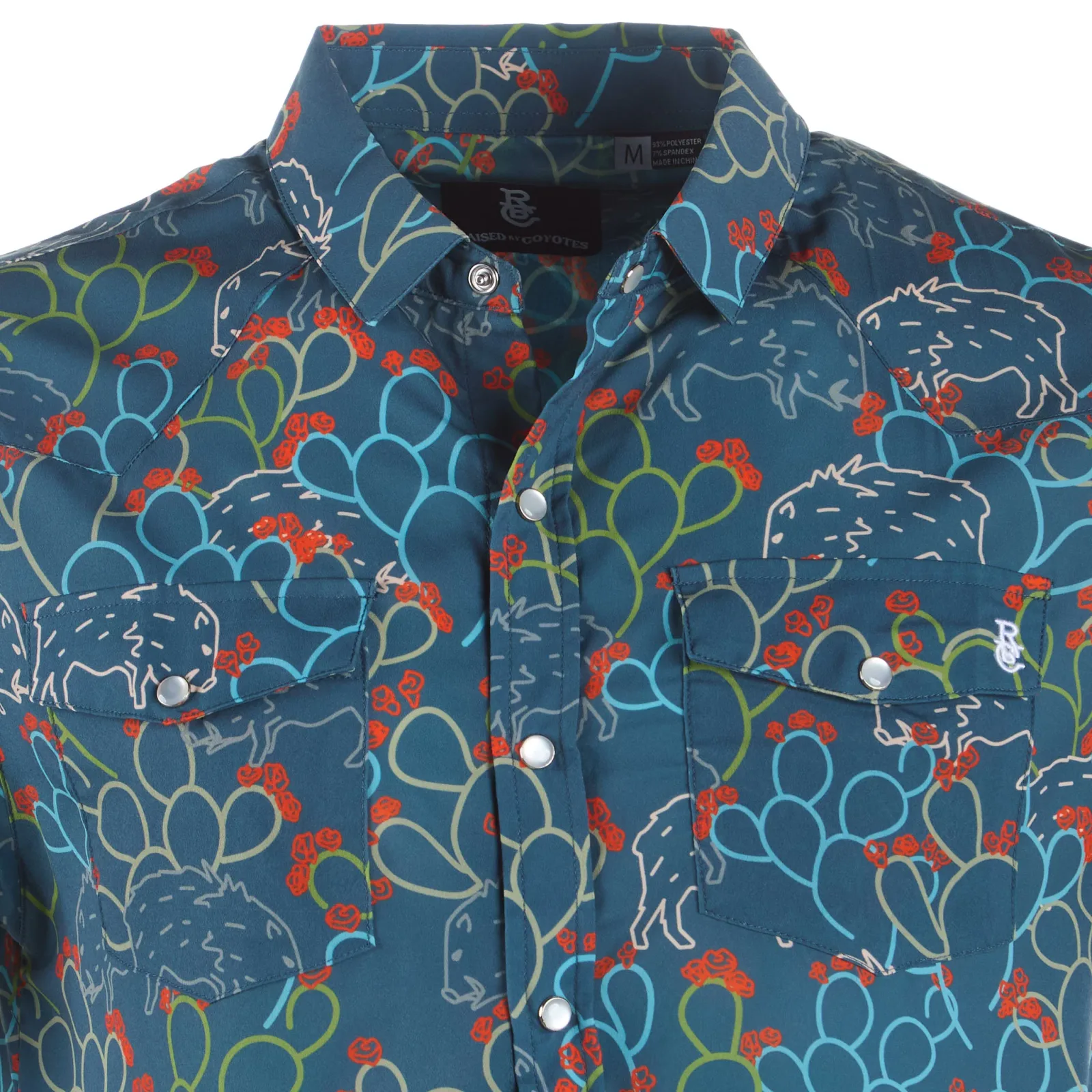 Raised by Coyotes Javelina Paradise Pearl Snap Shirt - Image 2