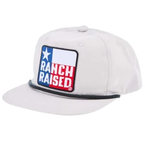 Ranch Raised Texas Rope Grey Cap