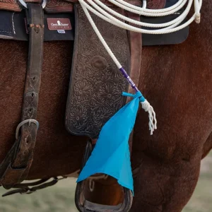 Rattler Turquoise Breakaway Flag with Tear Away Tag 4 Pack