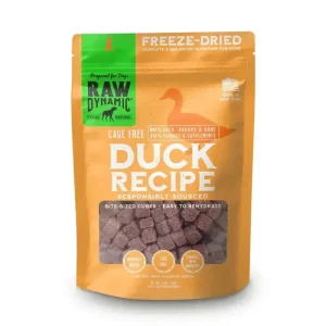 Raw Dynamic Freeze-Dried Duck Dog Food Nuggets - Premium Raw Freeze-Dried Duck Dog Food for Healthy Pets