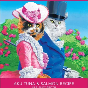 Rawz Aujou Aku Tuna & Salmon Pouch Shredded Wet Cat Food - 2.46 oz - Case of 8