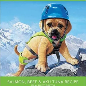 Rawz Dog Aujou Salmon, Beef & Aku Tuna Pouch Wet Dog Food - 2.46 oz - Case of 8