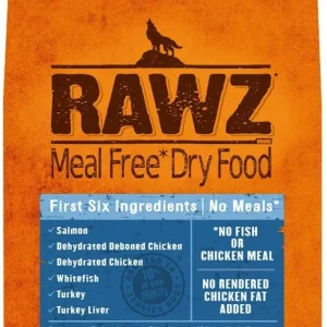 Rawz Meal Free Salmon, Chicken & Whitefish Dry Dog Food - 10 lb Bag