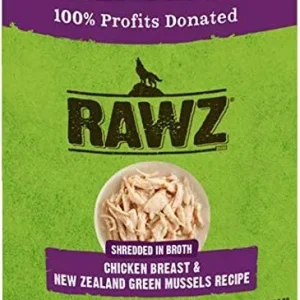Rawz Shredded Chicken Breast & NZGM Canned Dog Food - 14 oz - Case of 12