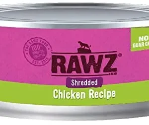 Rawz Shredded Chicken Canned Cat Food - 5.5 oz - Case of 24