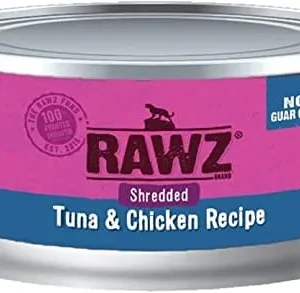 Rawz Shredded Tuna & Chicken Canned Cat Food - 3 oz - Case of 18