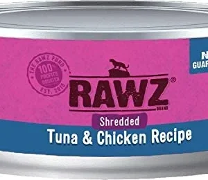 Rawz Shredded Tuna & Chicken Canned Cat Food - 5.5 oz - Case of 24