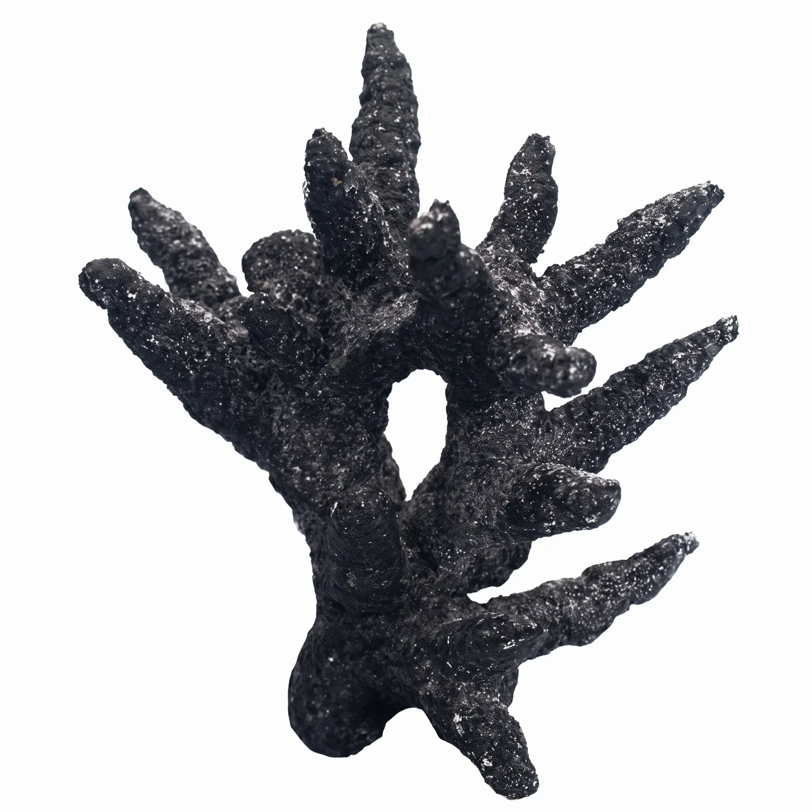 Real Reef FANCY Branch Rock MIDNIGHT BLACK (35 lb) Box - Real Reef