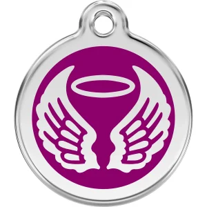 Red Dingo Angel Wings Pet ID Dog Tags