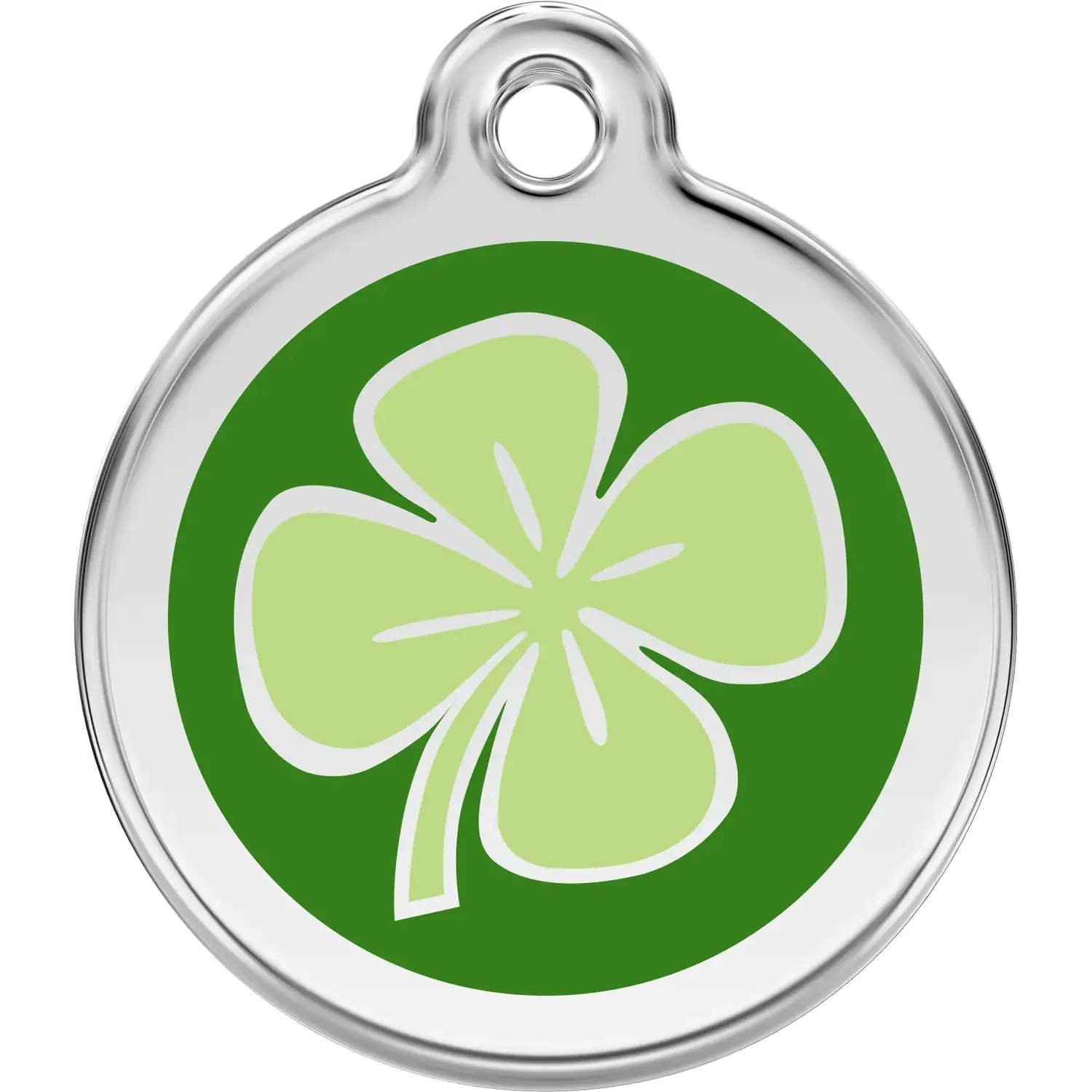 Red Dingo Clover Pet ID Dog Tags