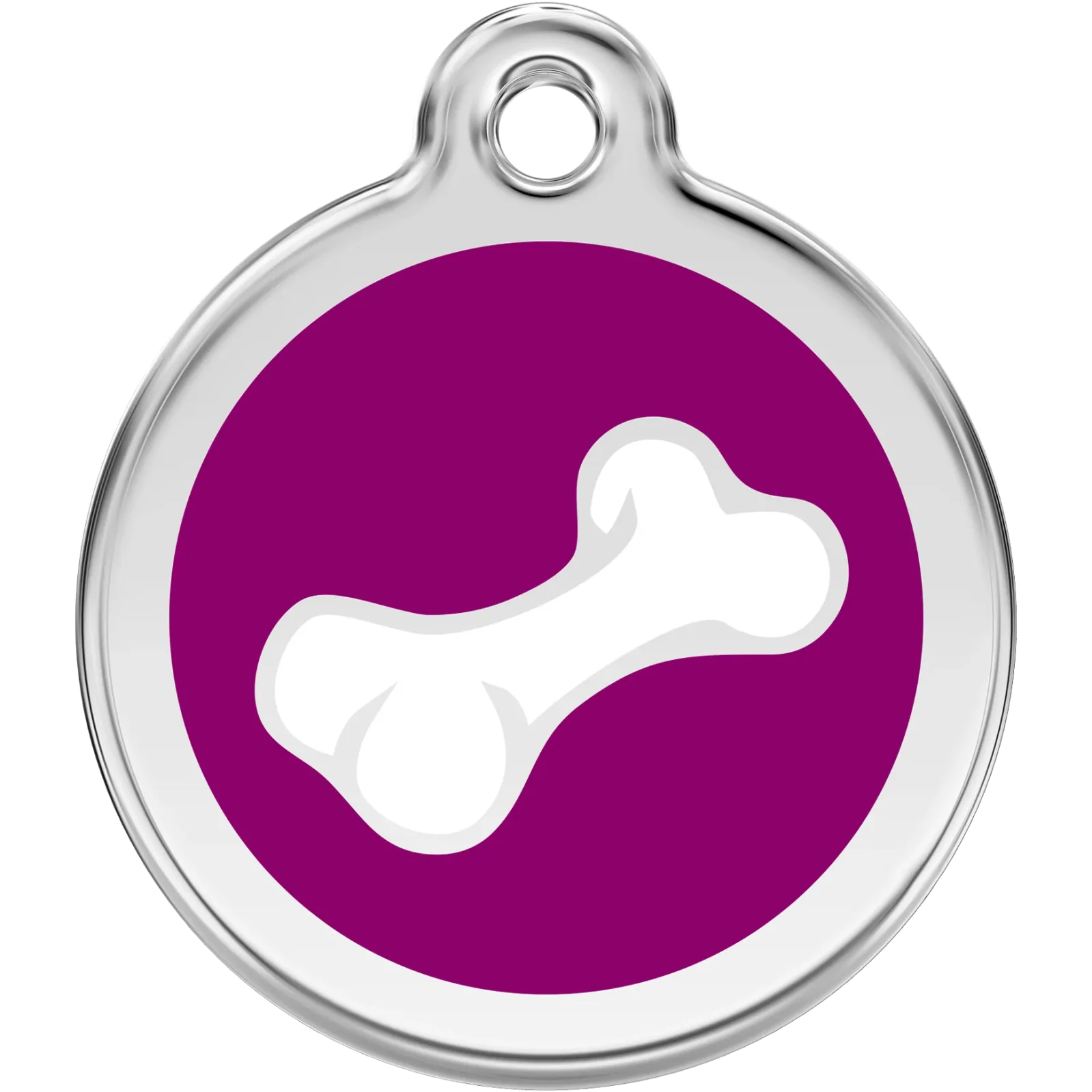 Red Dingo Diagonal Bone Pet ID Dog Tags - Image 2