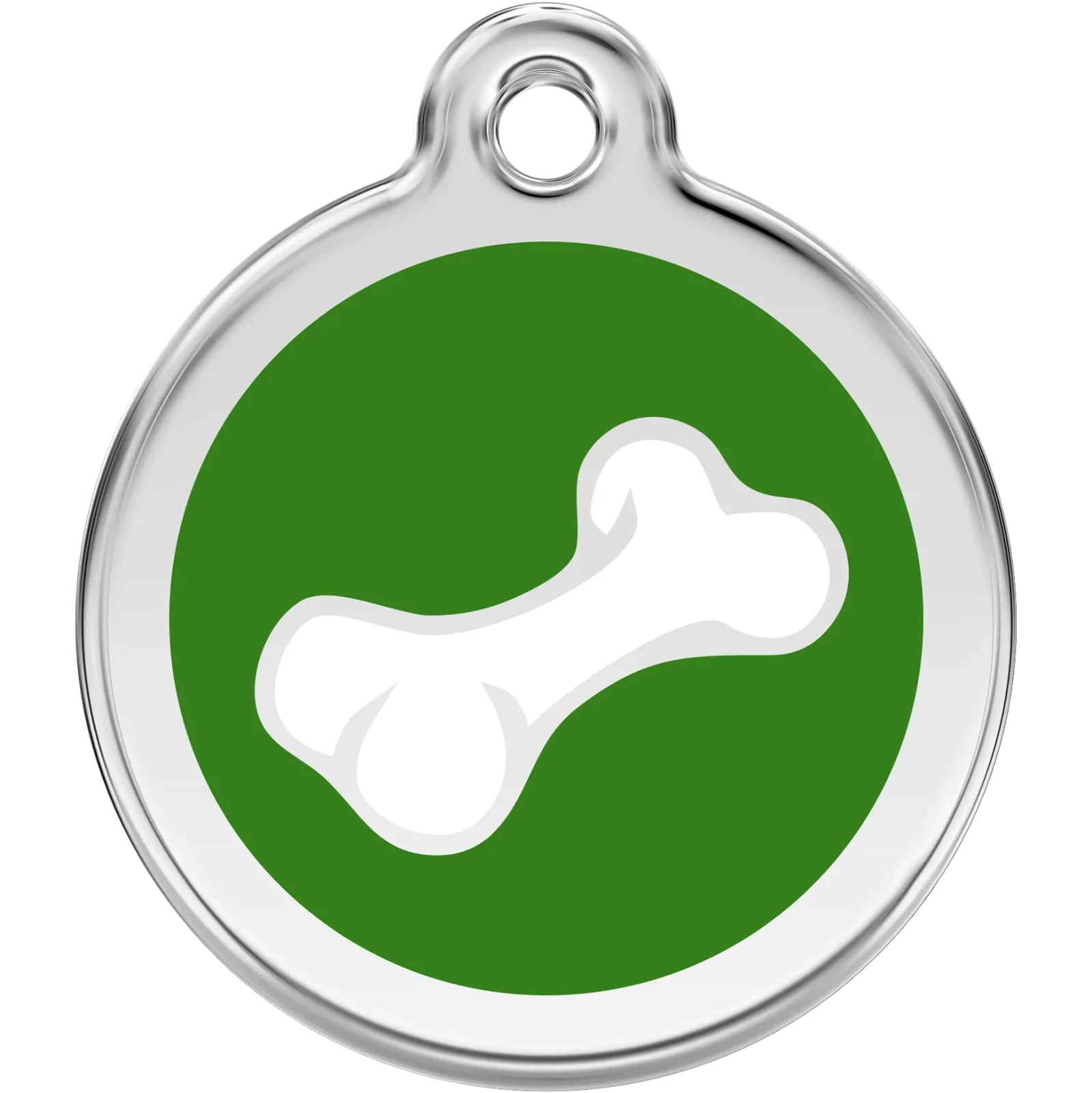 Red Dingo Diagonal Bone Pet ID Dog Tags