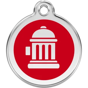 Red Dingo Fire Hydrant Pet ID Dog Tags