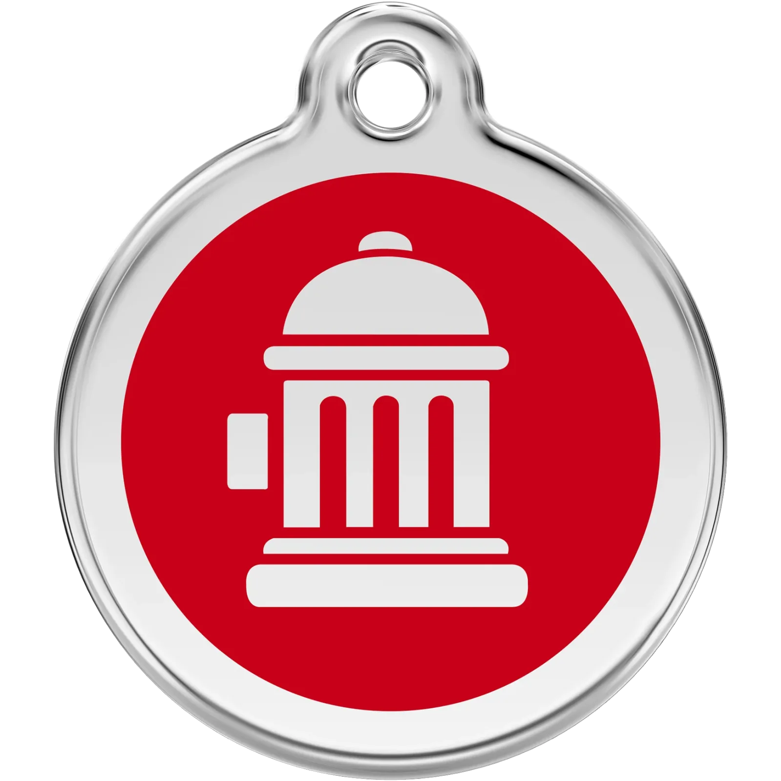 Red Dingo Fire Hydrant Pet ID Dog Tags