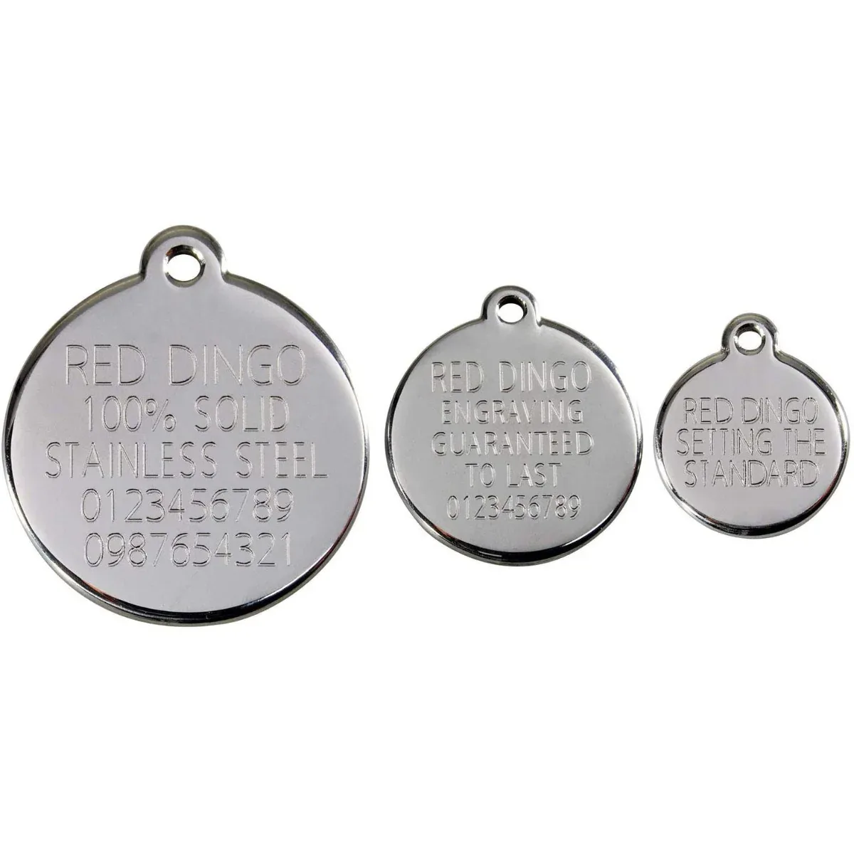 Red Dingo UK Flag Pet ID Dog Tags - Image 2