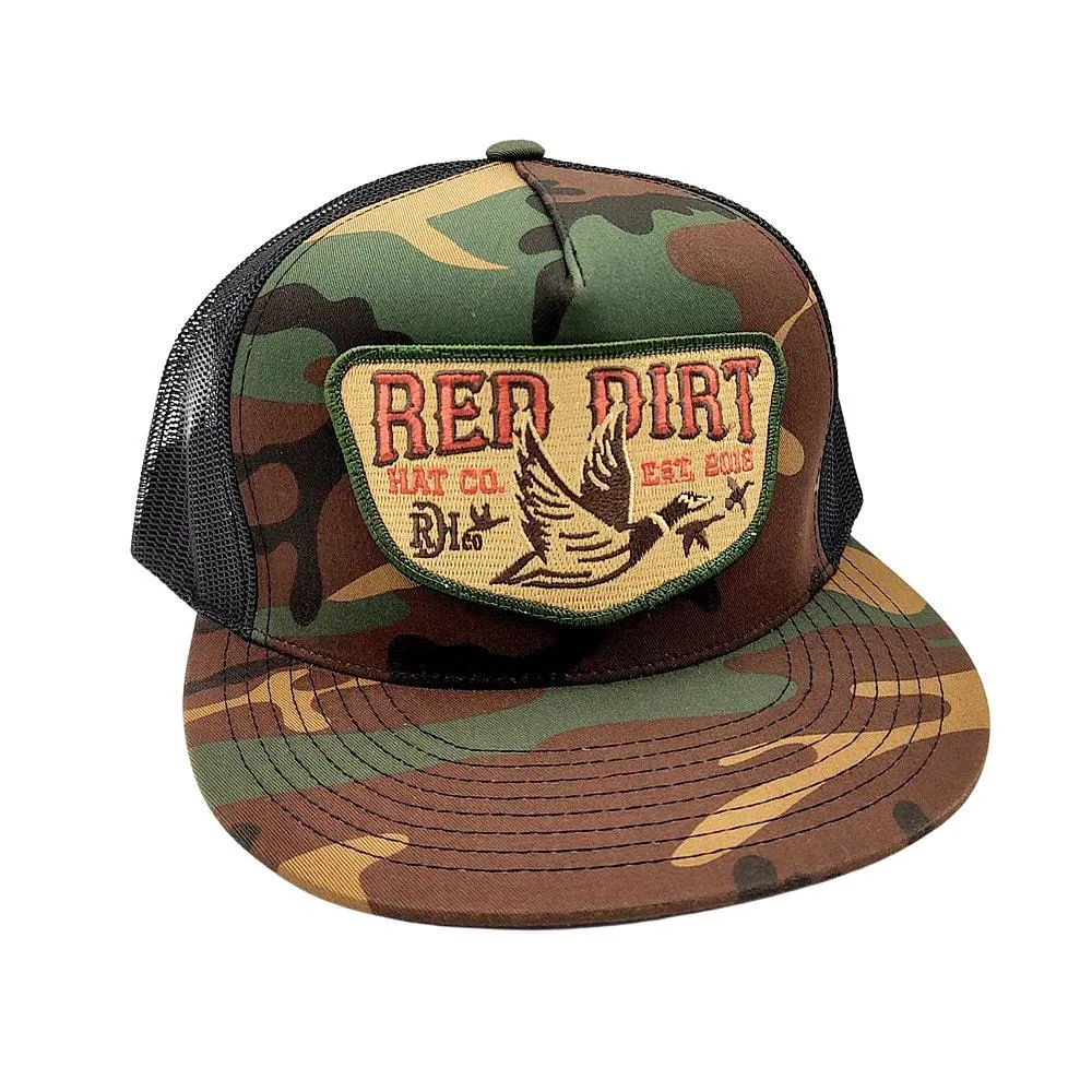 Red Dirt Hat Company Fly South Camo Black Cap