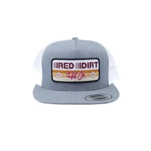 Red Dirt Hat Company Men's Trailblazer Grey & White Cap