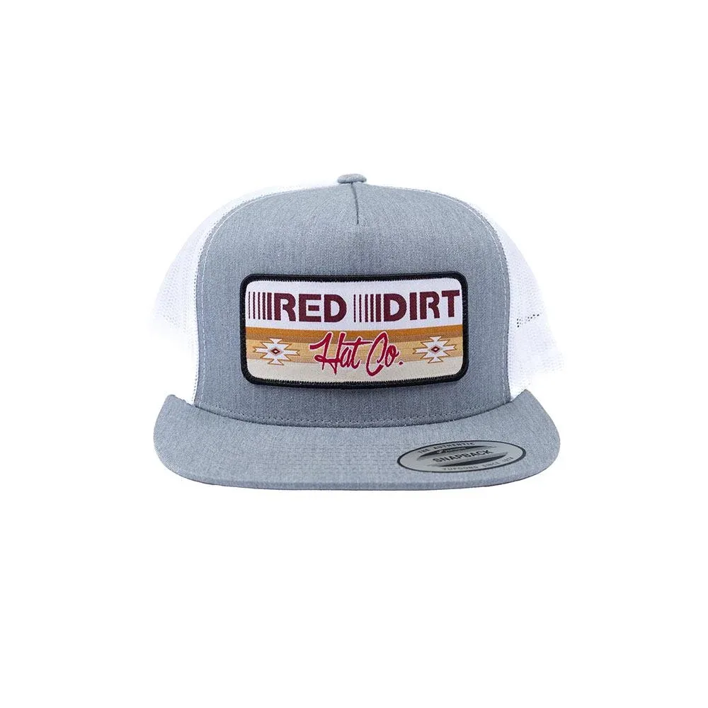 Red Dirt Hat Company Men's Trailblazer Grey & White Cap