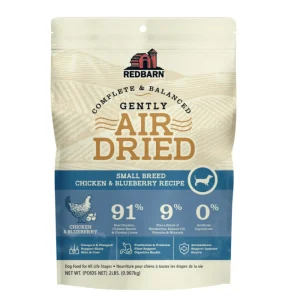 Redbarn Pet Products Air-Dried Small Breed Dog Food Chicken & Blueberry, 2 lb