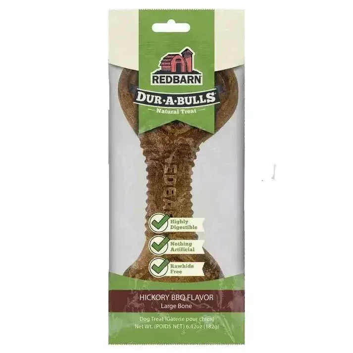 Redbarn Pet Products Hickory BBQ Dur-A-Bulls Bone Healthy Dog Chew