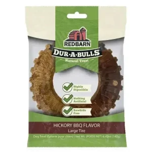 Redbarn Pet Products Hickory BBQ Dur-A-Bulls Tire Healthy Dog Chew