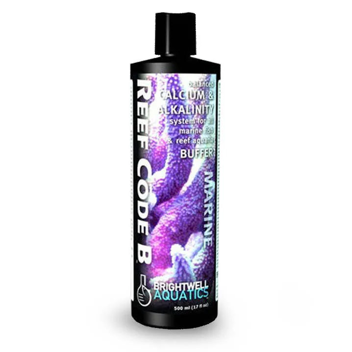 Reef Code B Balanced Calcium & Alkalinity System Part B (500mL) - Brightwell Aquatics