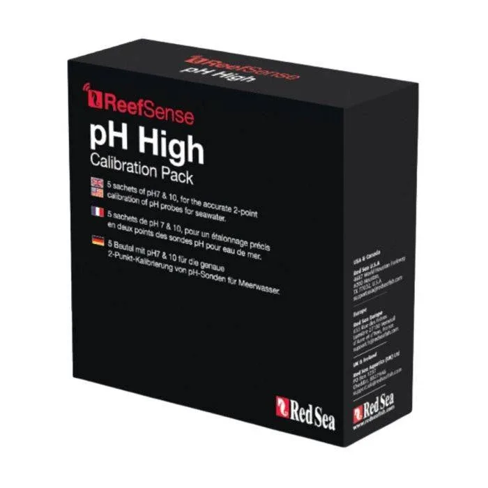ReefSense 7.0 & 10.0 pH High Calibration 10 Pack - Red Sea