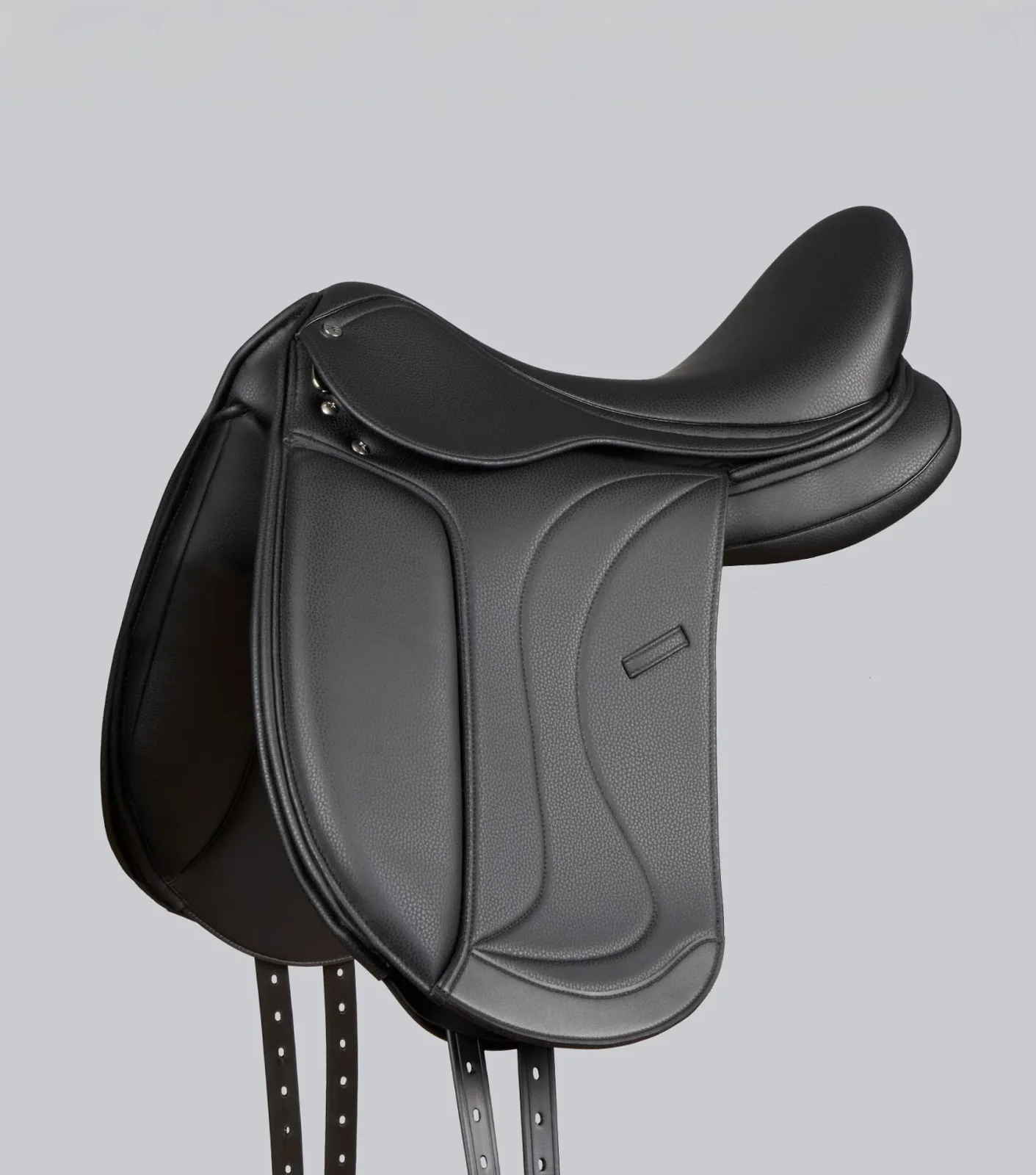 Reims Synthetic Dressage Saddle Black