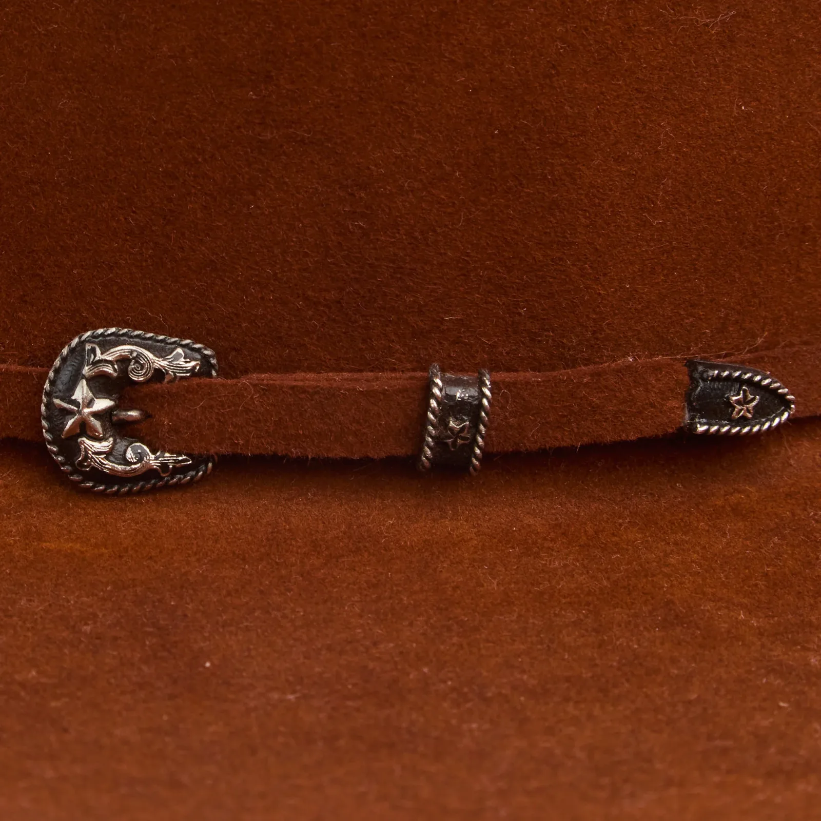 Resistol 30X Rusty Spur 4 1/4in Brim Open Crown Felt Hat - Image 2