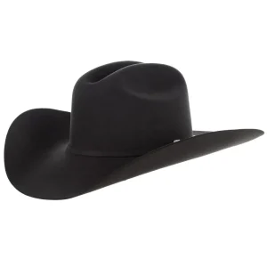 Resistol 6X Logan Charcoal 4 1/4in Brim Pre-Creased Felt Cowboy Hat