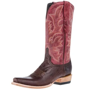 Resistol Boots Men`s Chocolate Maddog Vamp 13In Red Top