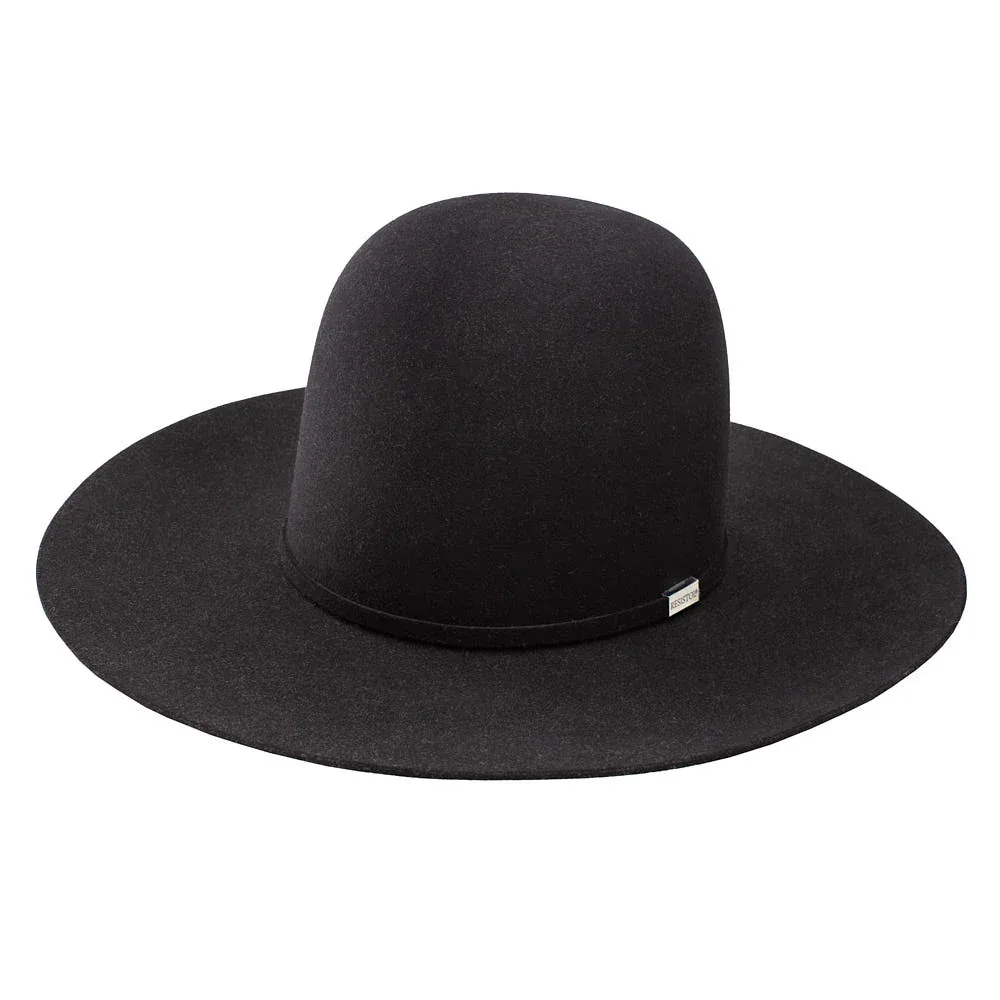 Resistol Five Star Black Open Crown 4 1/4in Brim Felt Hat