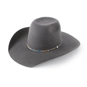 Resistol Hooey 6X Grey Silver Smoke
