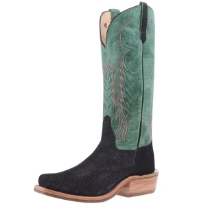 Rios Of Mercedes Men`s Ride Ready Black Carpincho 13in Jade Mad Dog Top