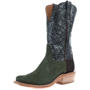 Rios Of Mercedes Men's Ride Ready Moss Nubuck Poseidon 13in Western Tool Top